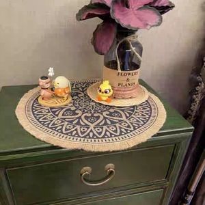 Twine woven table mat/wall art